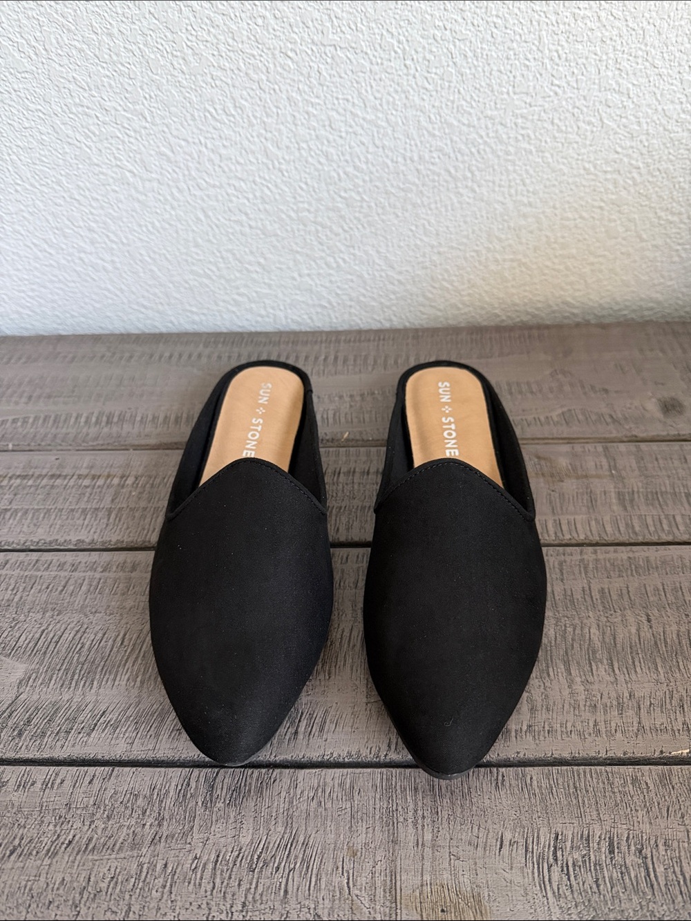 Sun + Stone Black Ninna Mules NIB